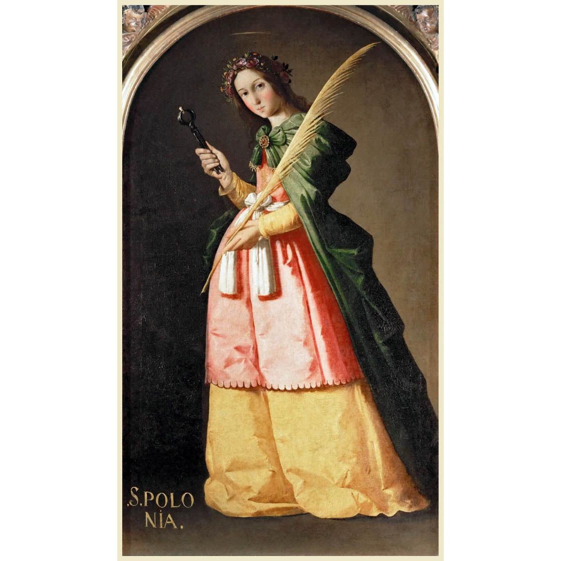 Francisco de Zurbaran. Saint Apolonia. 1636. Louvre