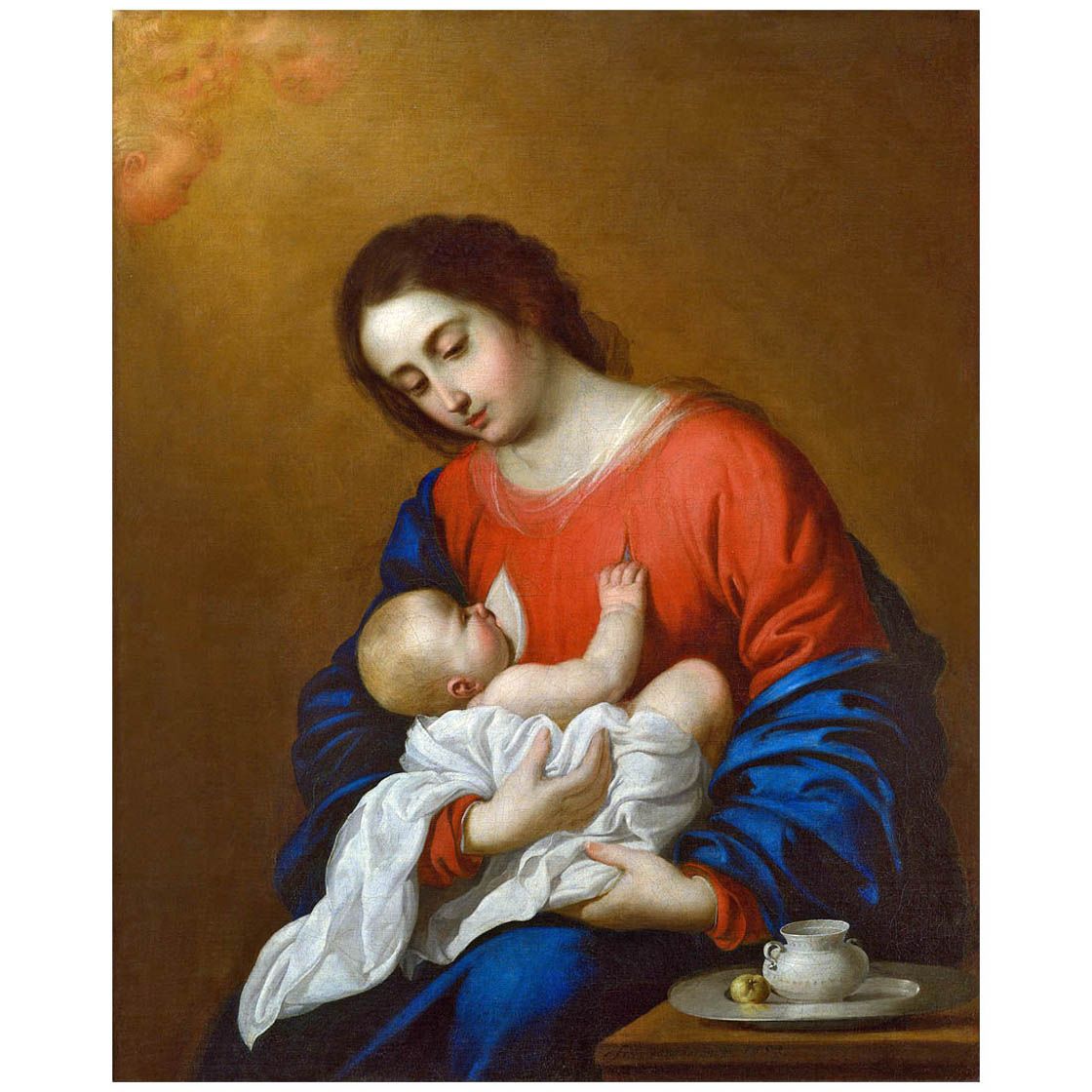 Francisco de Zurbaran. Virgen con el niño. 1658. Pushkin Museum
