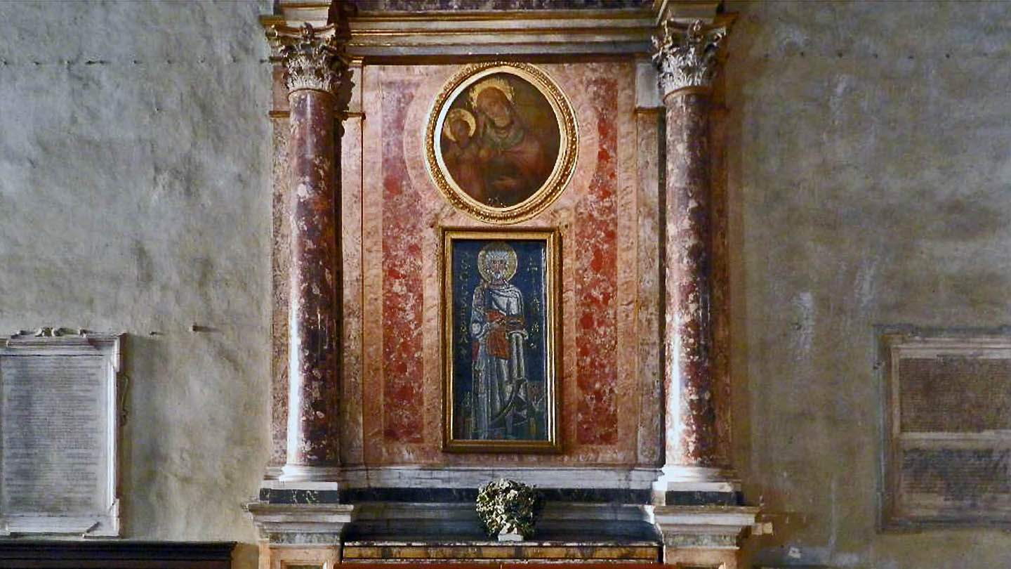Мозаичная икона Святого Себастьяна