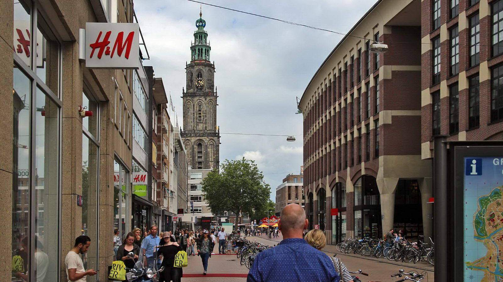 Groningen. Grote Markt. Martinikerk