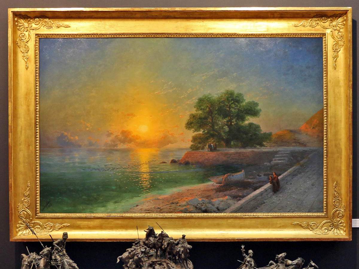 Айвазовский. Закат на море. 1869 (коллекция М. Суслова)