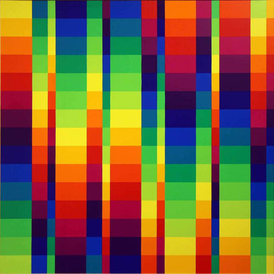 Richard Paul Lohse. 15 systematic color series. 1950/62