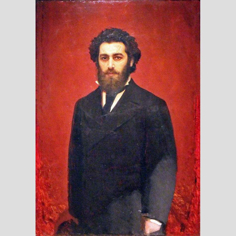 И.Н. Крамской. Портрет А.И. Куинджи. Кон. 1870-х