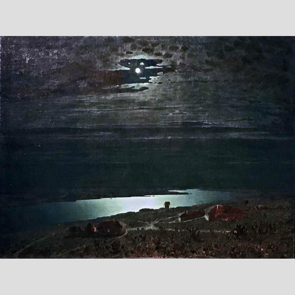 Архип Куинджи. Лунная ночь на Днепре. 1880