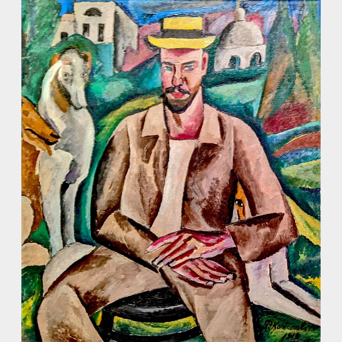 Петр Кончаловский. Портрет В.В. Рождественского. 1912