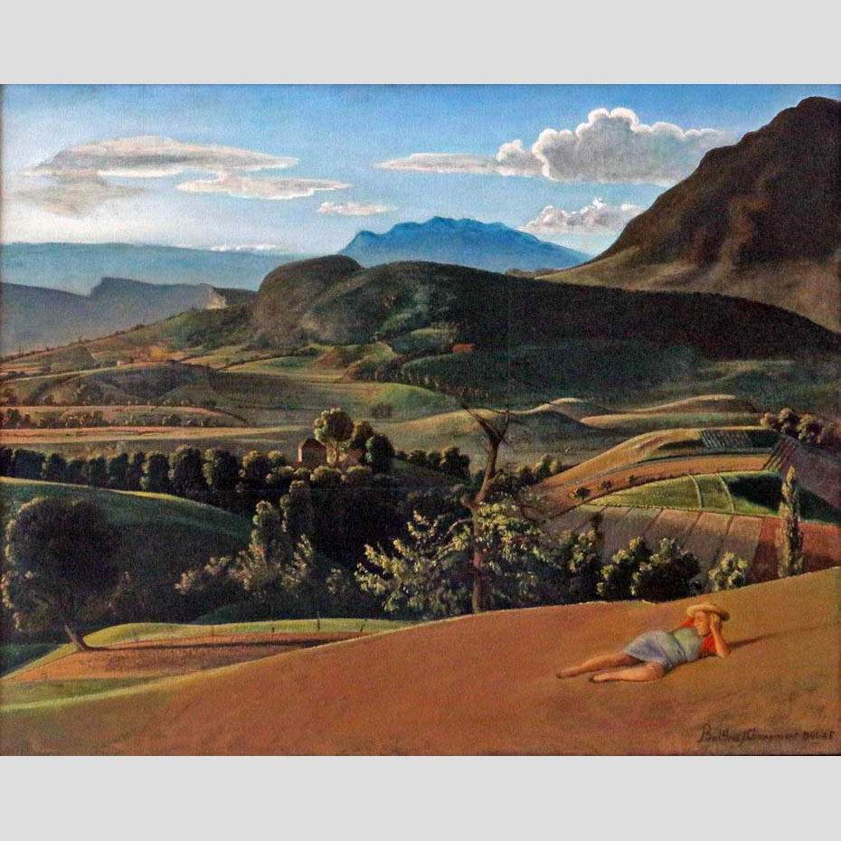 Balthus. Landscape at Champovent. 1945
