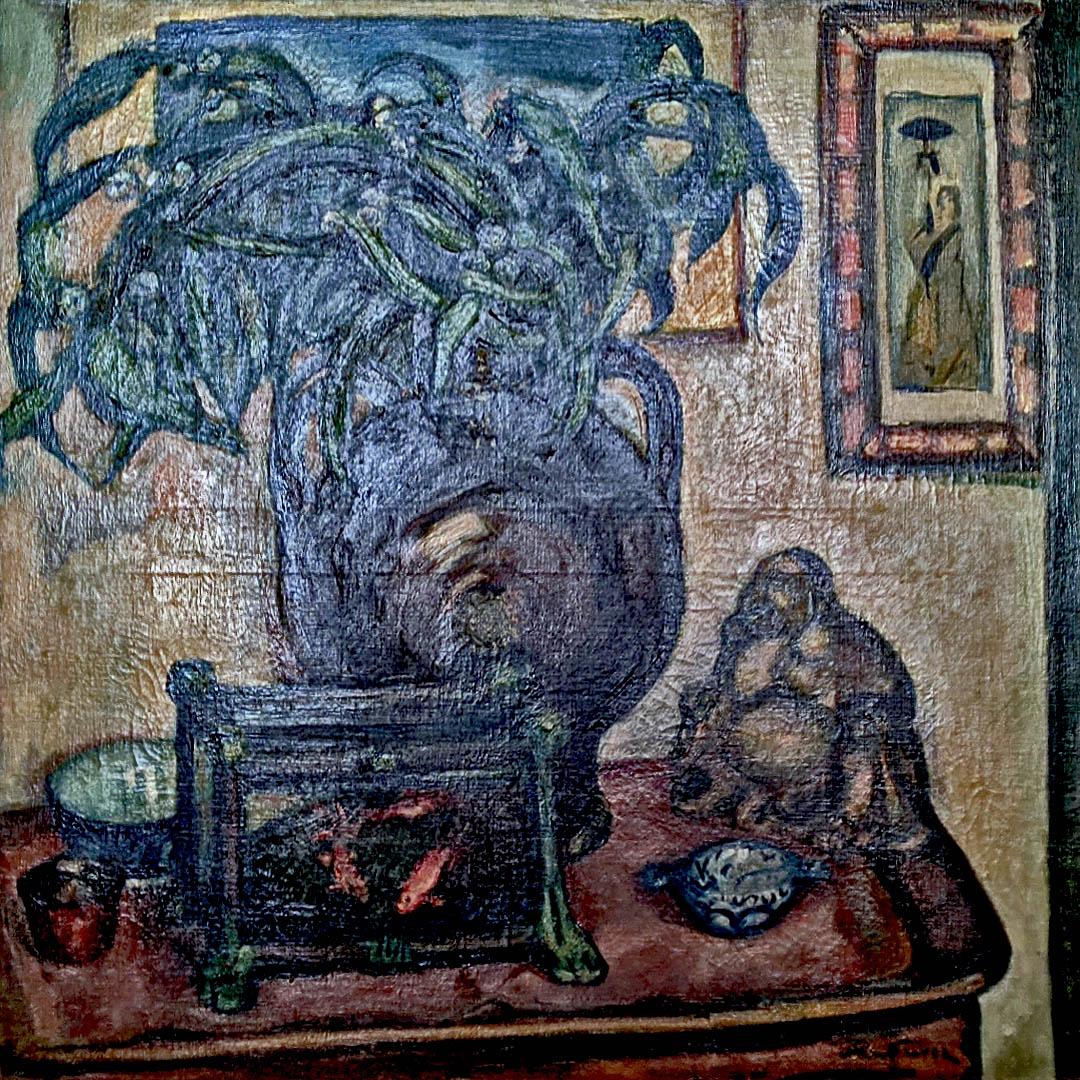 Отон Фриез. Натюрморт с Буддой. 1911