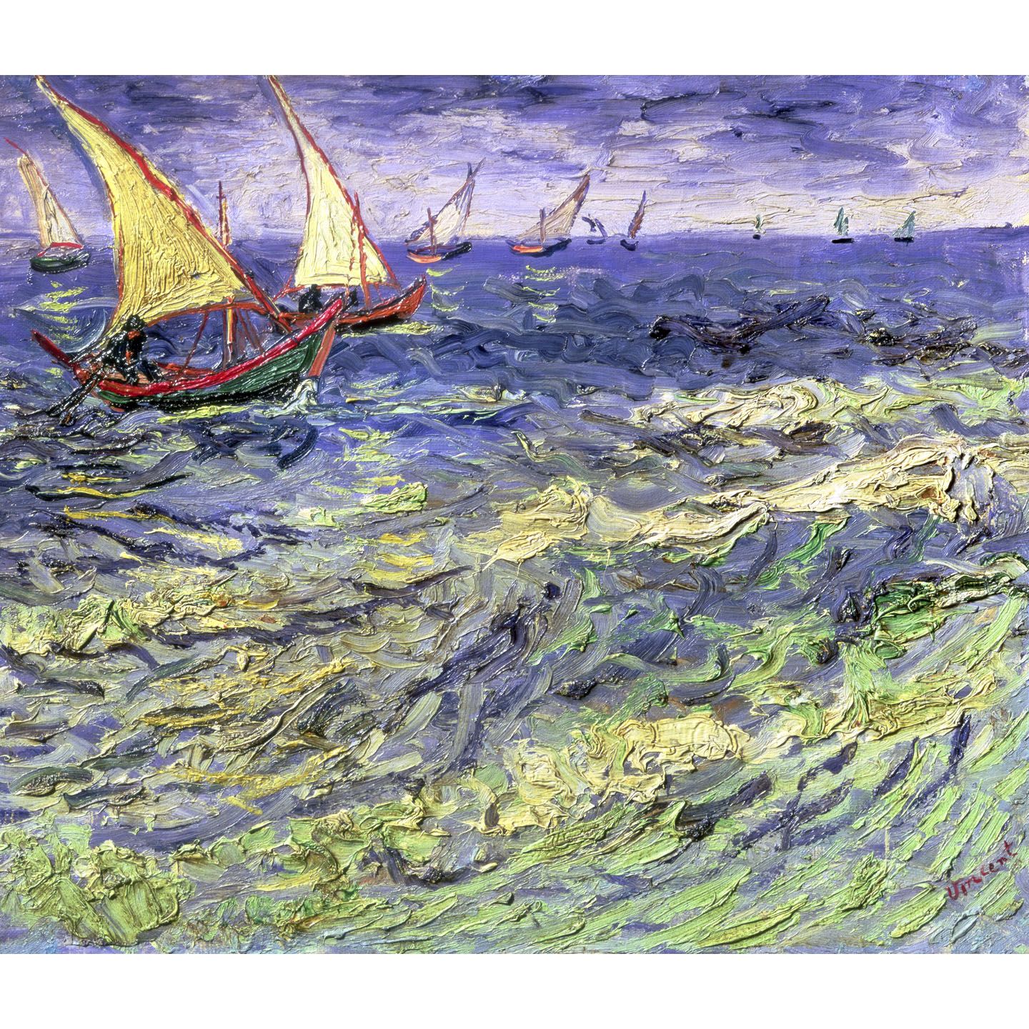 Винсент ван Гог. Море в Сен-Мари. 1888. ГМИИ им. Пушкина