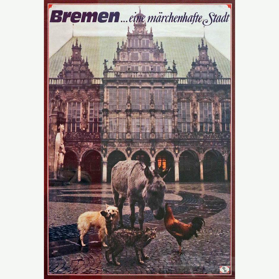 Poster. Bremen Is a Fairy Tale City. 1977