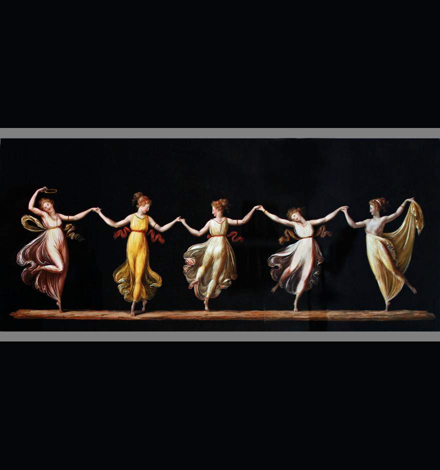 Антонио Канова. Пять танцовщиц, держащихся за руки. 1798-1799
