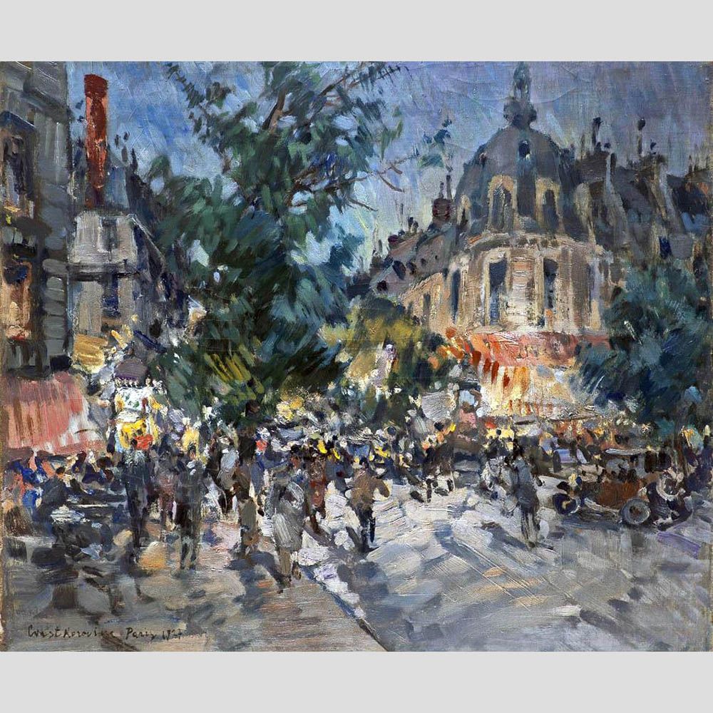 Константин Коровин. Ночной бульвар в Париже. 1927