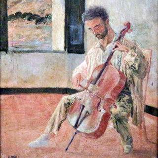 Salvador Dali. Portrait of Cellist Ricard Pichot. 1920