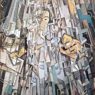 Salvador Dali. Cubist Self-Portrait. 1923