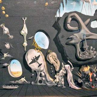 Salvador Dali. Uranium and Atomic Melancholic Idyll. 1945