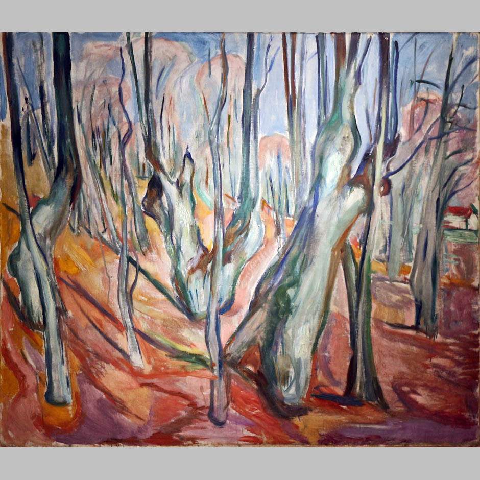 Эдвард Мунк. Вязовый лес весной. 1923-25