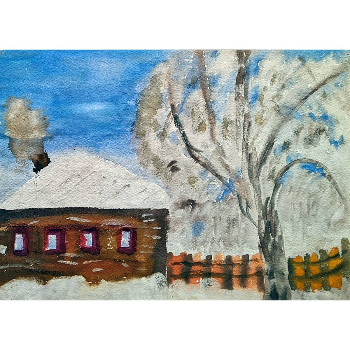 Анна Трофимова. Зима – морозно. 1975, Алапаевск