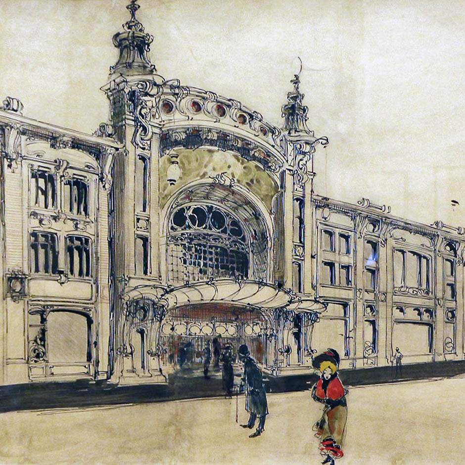 И.А. Иванов-Шиц. Проект фасада театра. 1899