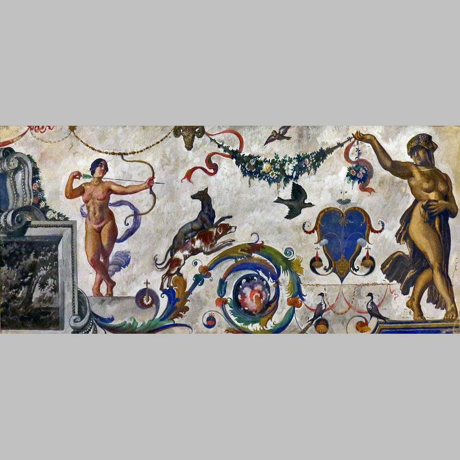 И.И. Нивинский. Эскиз панно для особняка Н.А. Второва. 1913-14
