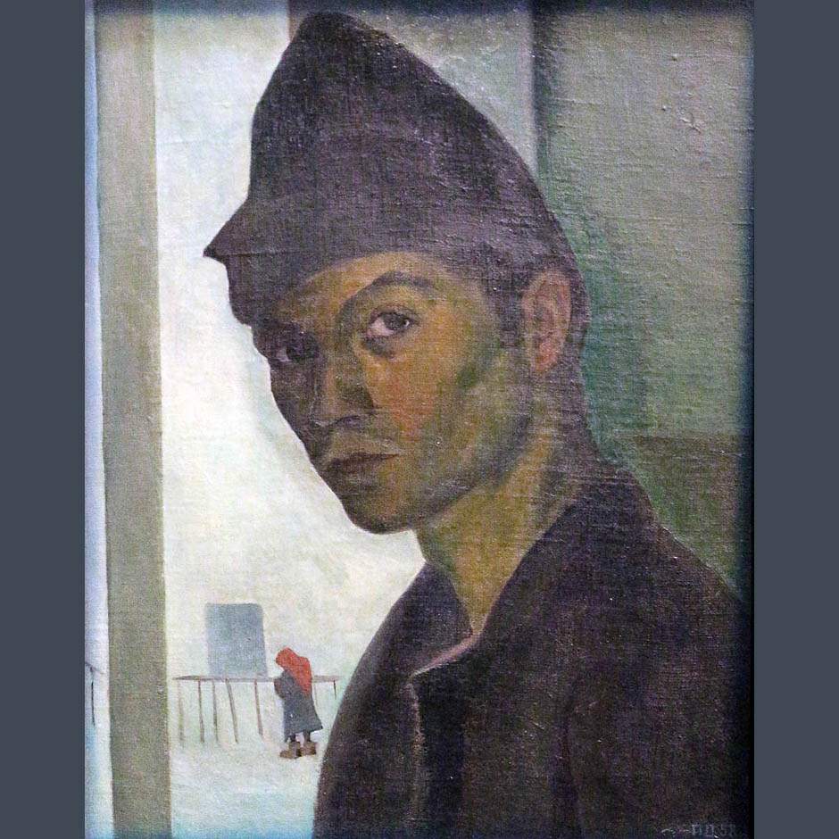 Дмитрий Плавинский. Автопортрет. 1957