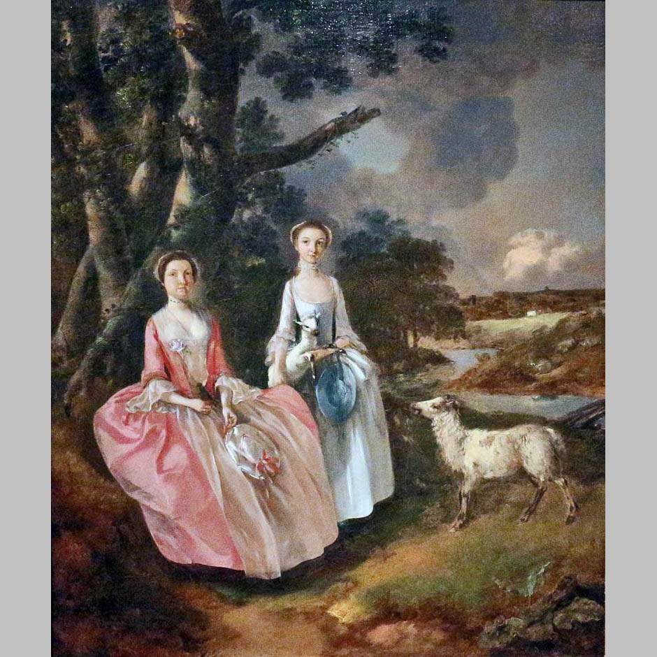 Томас Гейнсборо. Миссис Кобболд с дочерью Энн. Ок. 1752