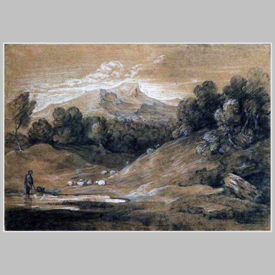 Томас Гейнсборо. Пейзаж с овцами и коровами. Ок. 1783 