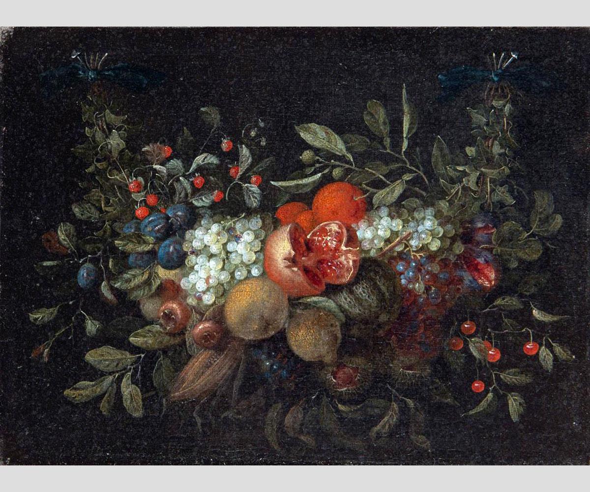 Ян Паувел Гиллеманс Ст. Гирлянда фруктов. Середина 1660-х