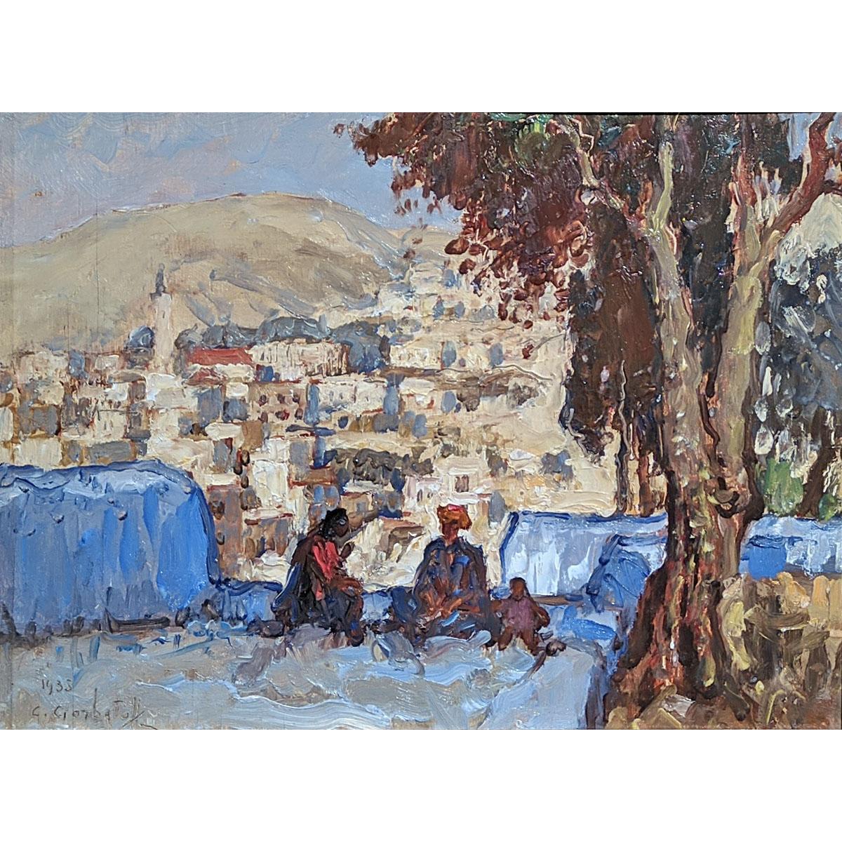 Константин Горбатов. Под деревом. Палестина. 1935