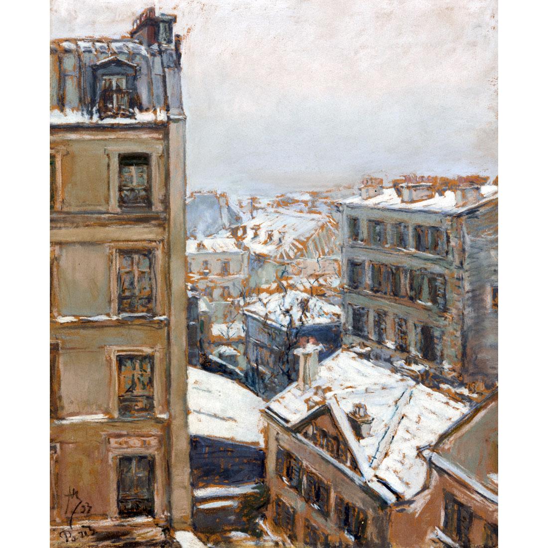 Мария Якунчикова-Вебер.  Париж зимой. 1893. Третьяковская галерея