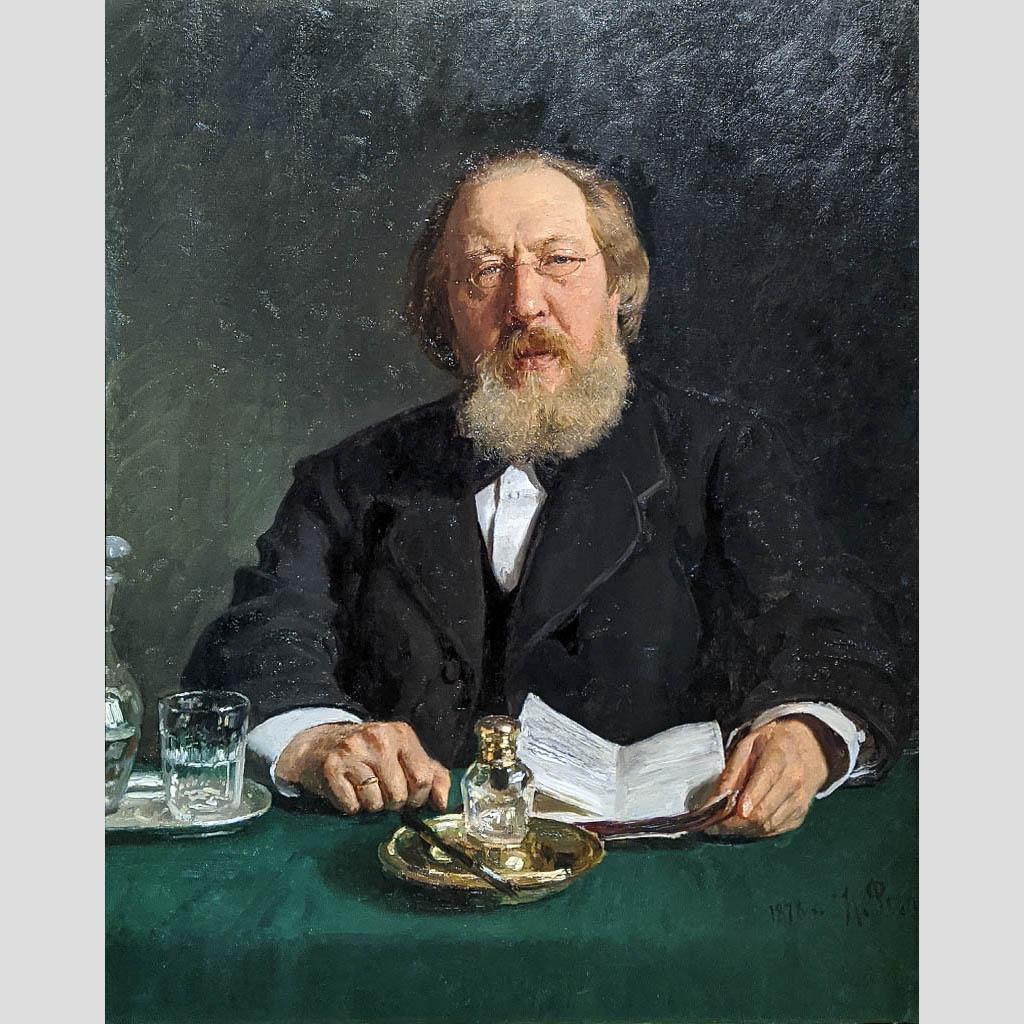 Илья Репин. Портрет И.С. Аксакова. 1878