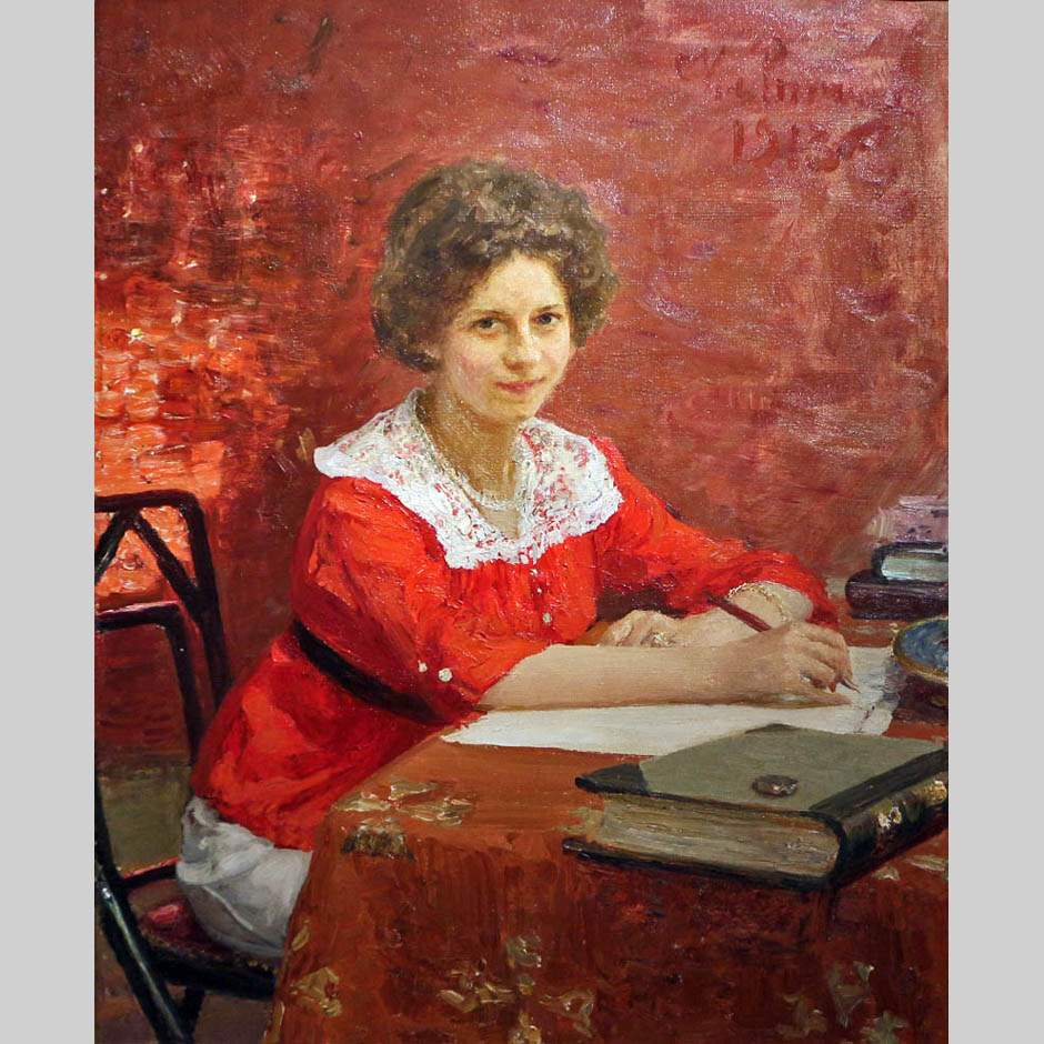 Илья Репин. Портрет Н.Б. Болеславовой. 1913