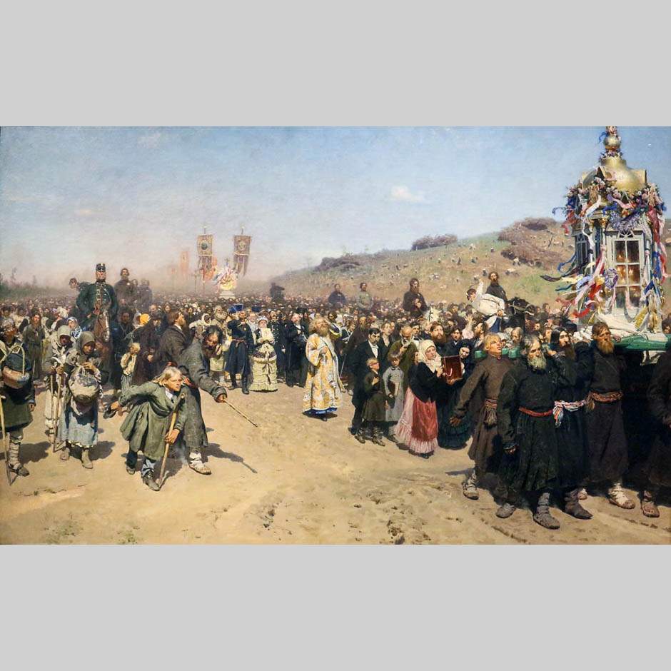 Илья Репин. Крестный ход в Курской губернии. 1881-1883