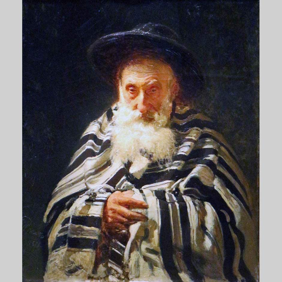 Илья Репин. Еврей на молитве. 1875
