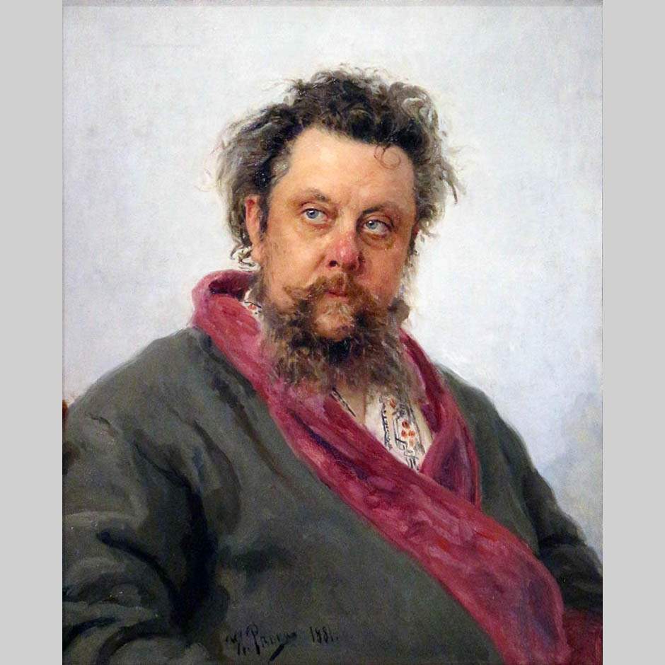 Илья Репин. Портрет М.П. Мусоргского. 1881