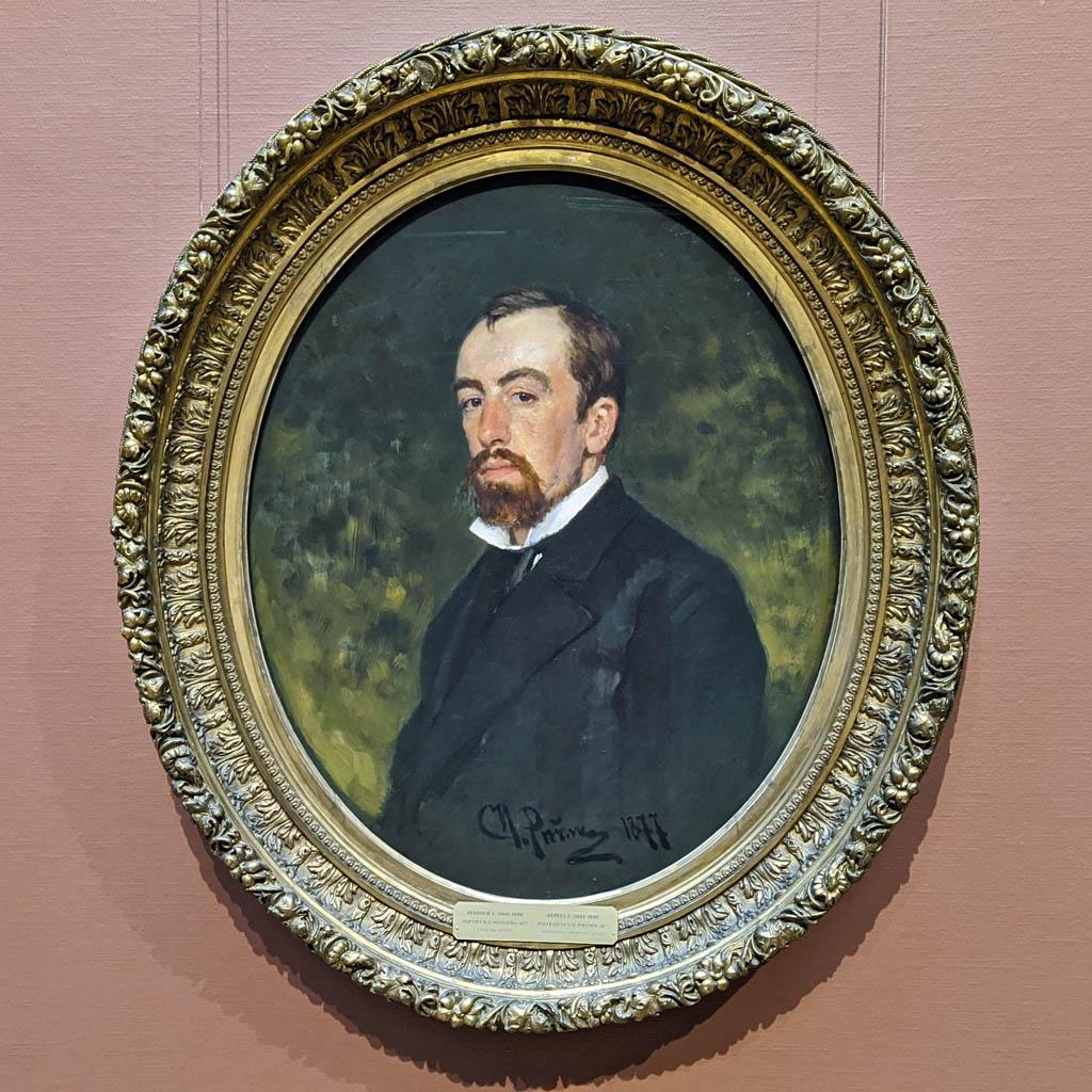 Илья Репин. Портрет В.Д. Поленова. 1877