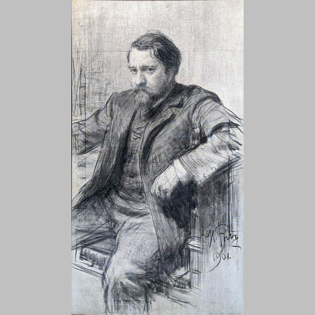 Илья Репин. Портрет В.А. Серова. 1901