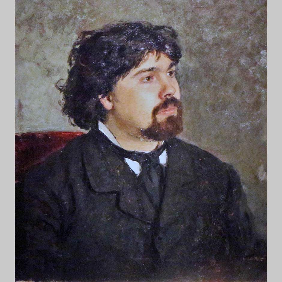 Илья Репин. Портрет В.И. Сурикова. 1877