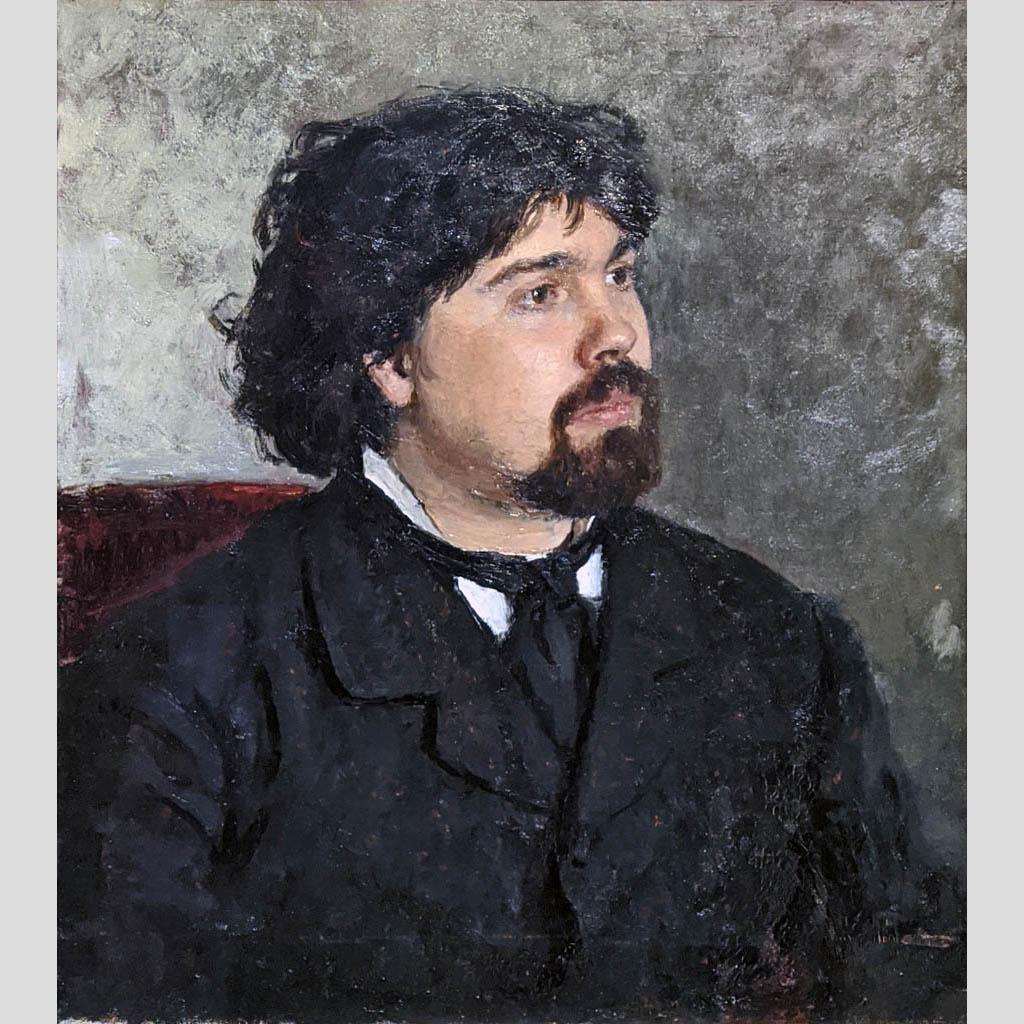 Илья Репин. Портрет В.И. Сурикова. 1877
