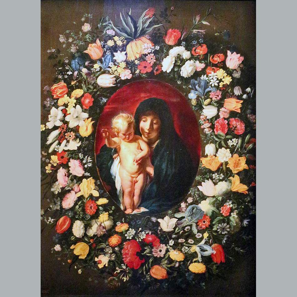 Якоб Йорданс, Андрис Даниелс. Мадонна в венке. 1617-18