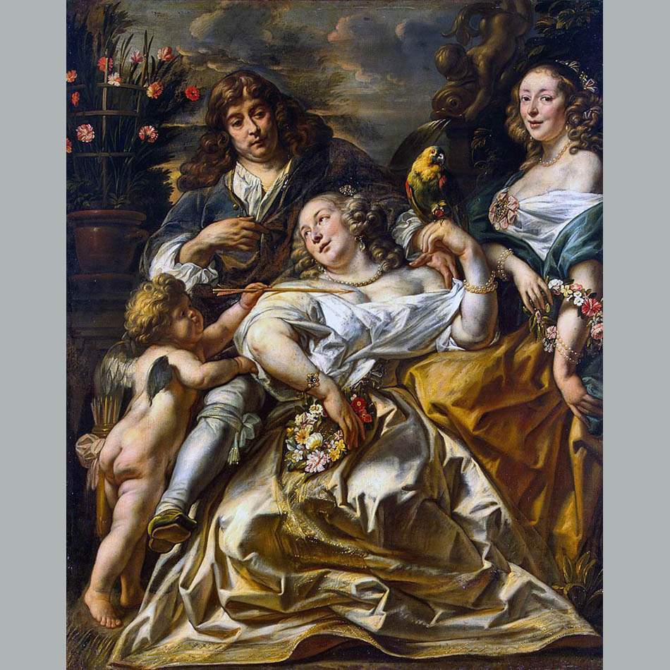 Якоб Йорданс. Аллегорический семейный портрет. Нач. 1650-х