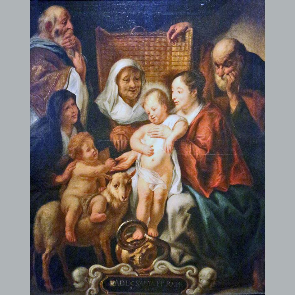 Якоб Йорданс (мастерская). Святое семейство. Нач. 1660-х