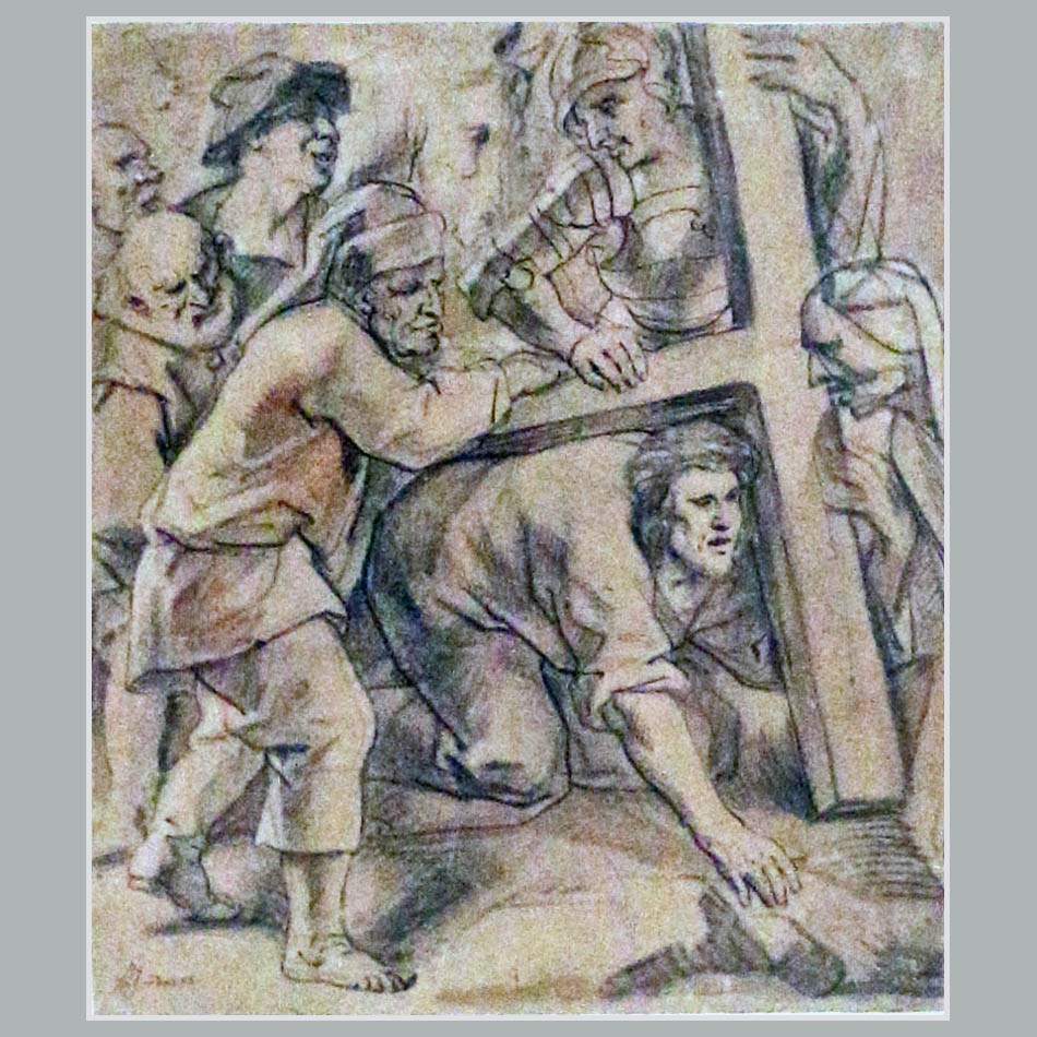 Якоб Йорданс. Несение креста. Кон. 1650-х