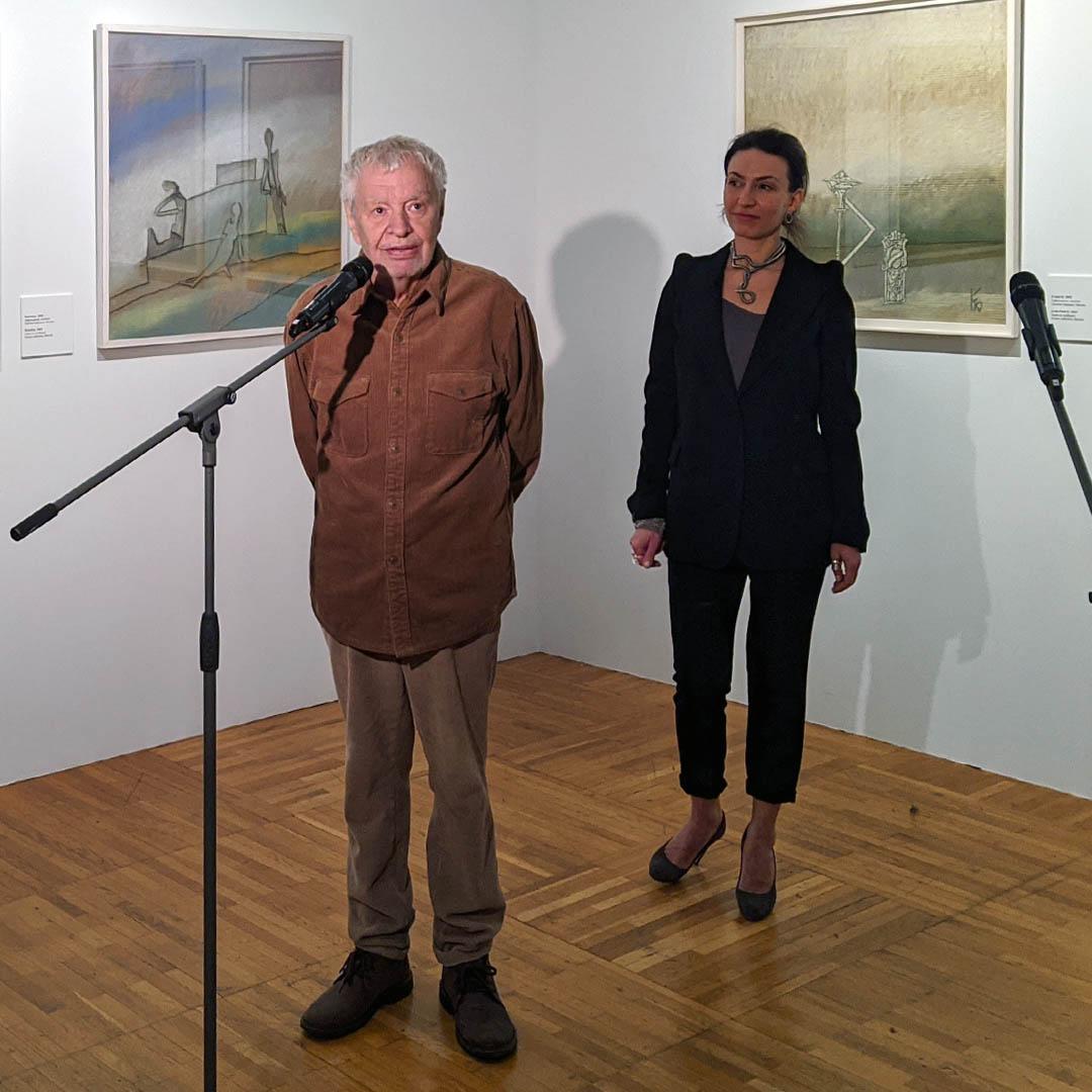 Борис Кочейшвили на открытии выставки