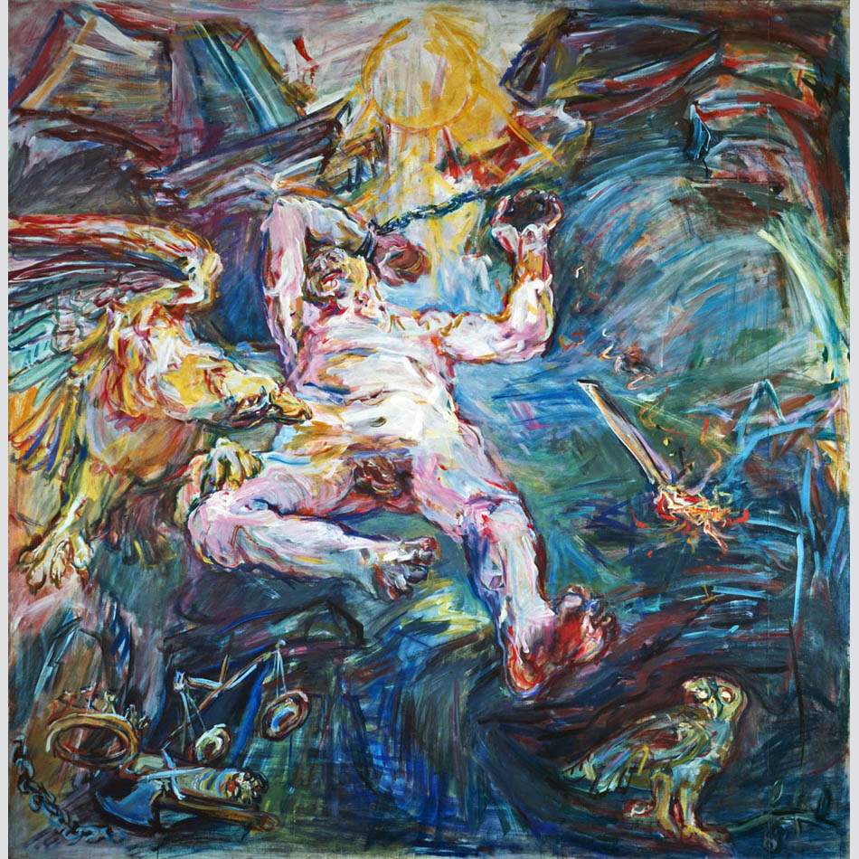 Oskar Kokoschka. The Prometheus Triptych (Prometheus). 1950