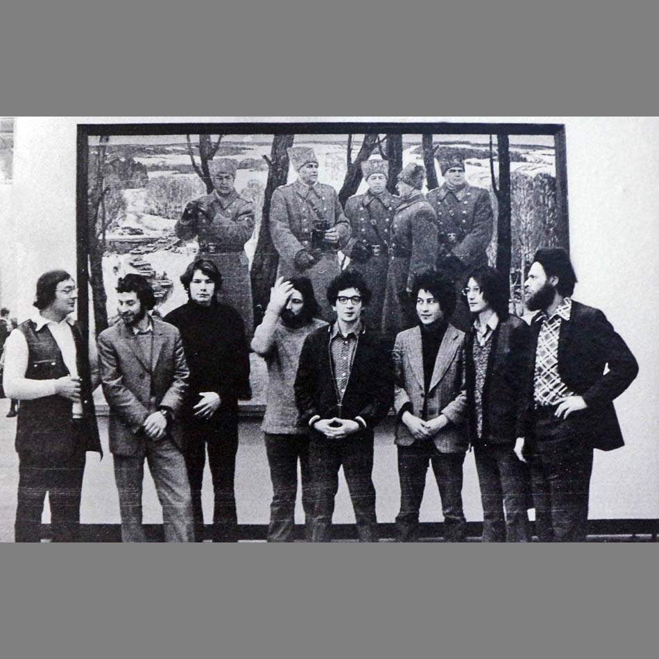 Участники первой выставки Соц-арта. 1974