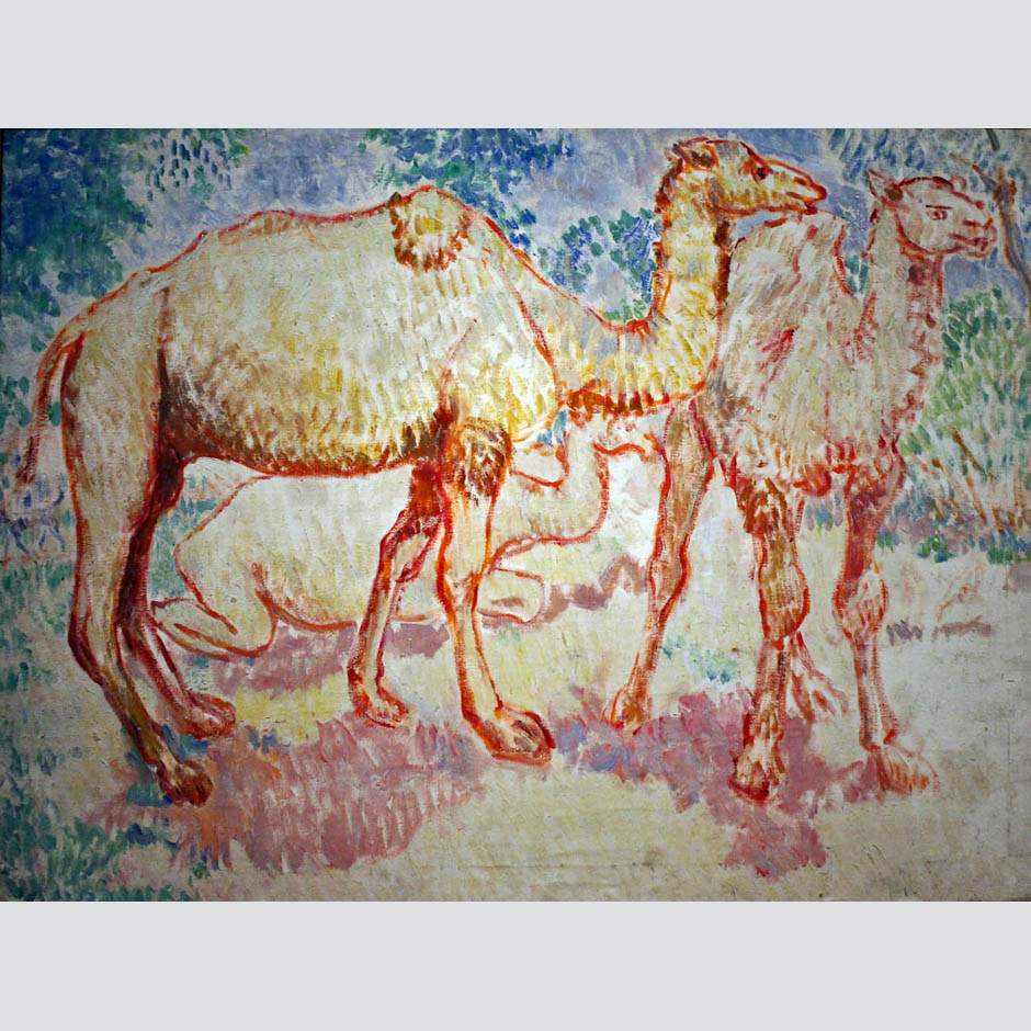 Михаил Ларионов. Верблюды. 1908