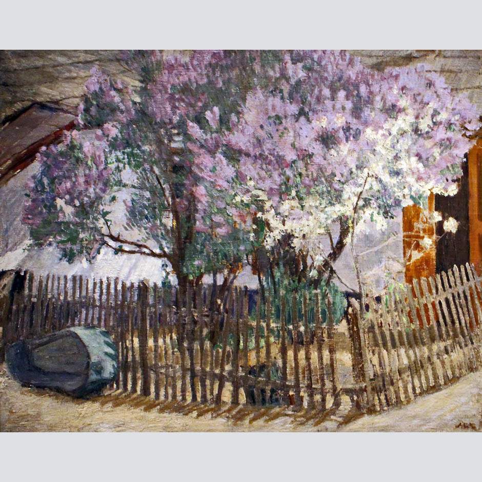 Михаил Ларионов. Куст сирени в цвету. 1905
