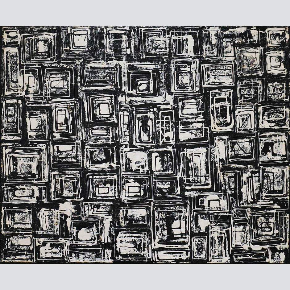 Lee Krasner. Black and White Squares No.1. 1948