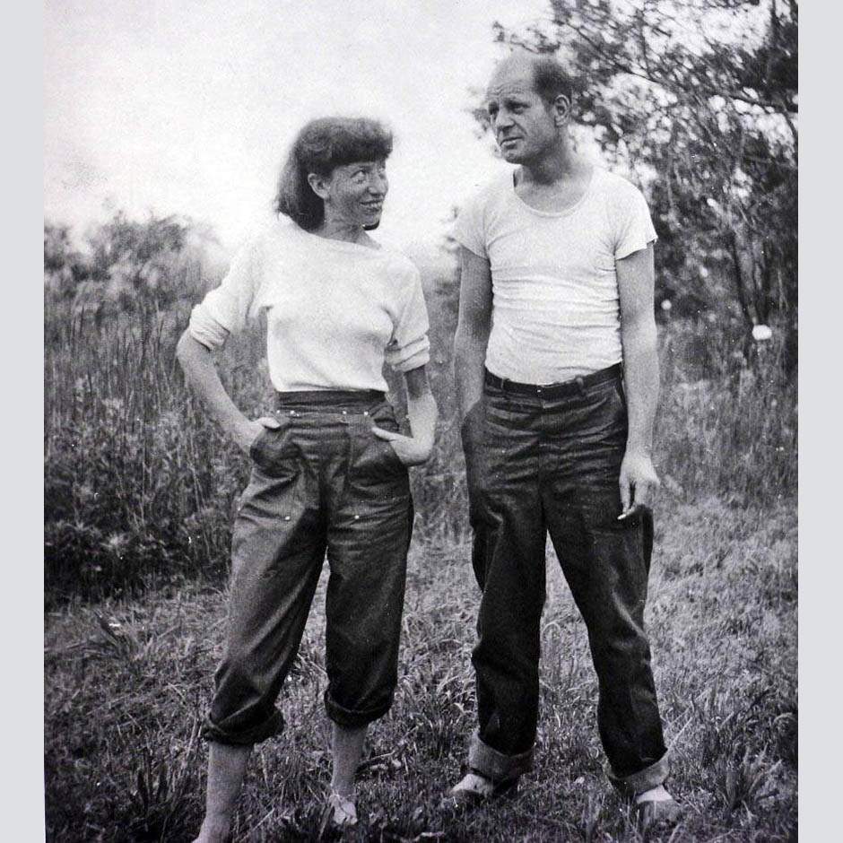 Ли Краснер и Джексон Поллок. 1946. Photo Ronald Stein