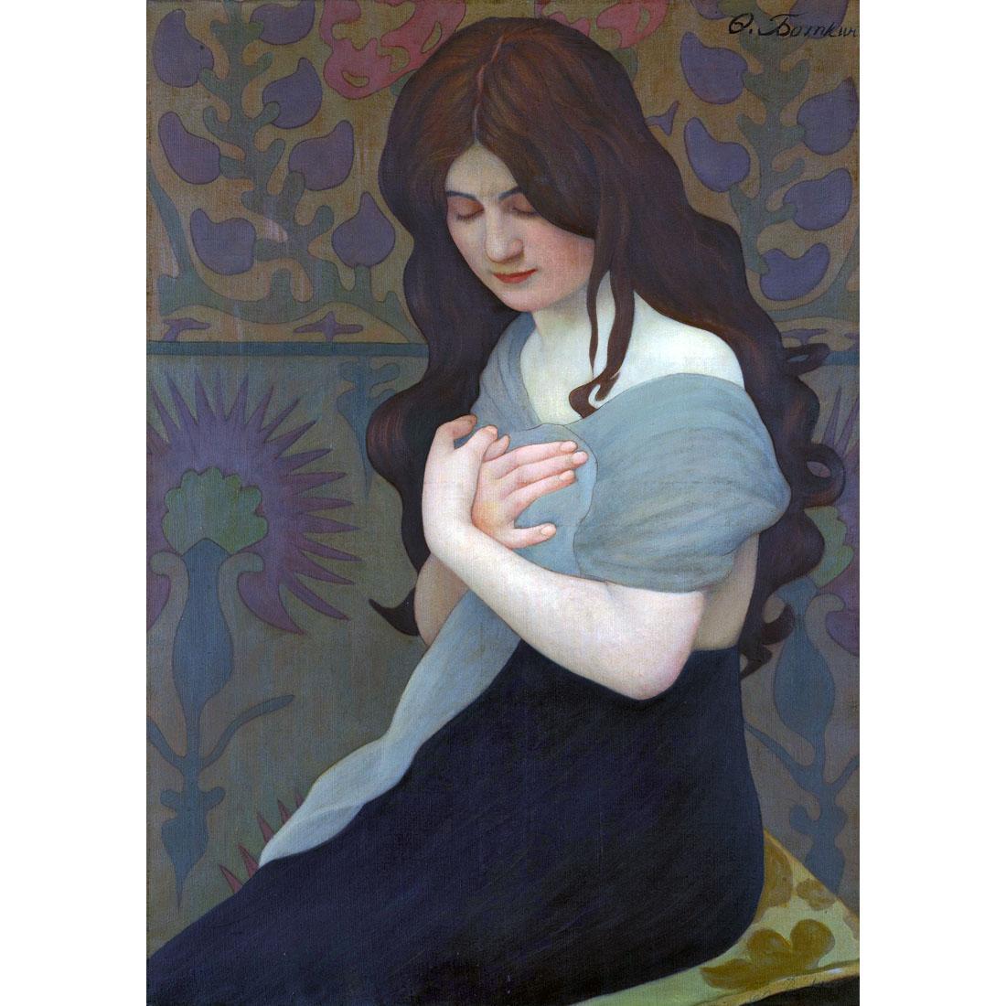Федор Боткин. Портрет неизвестной. 1900