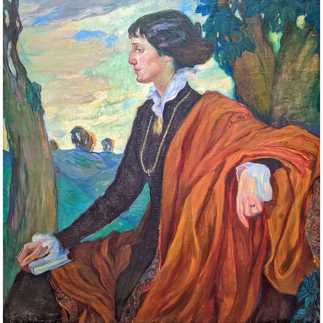Ольга Делла-Вос-Кардовская. Портрет Анны Ахматовой. 1914
